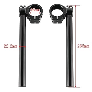 Amazon | 角度調整可能 46Φ 46mm 46パイ セパレートハンドル LOW
